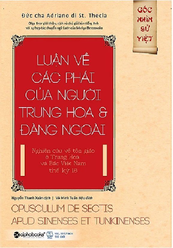 Luận Về Các Phái Của Người Trung Hoa Và Đàng Ngoài (Tái Bản 2018)