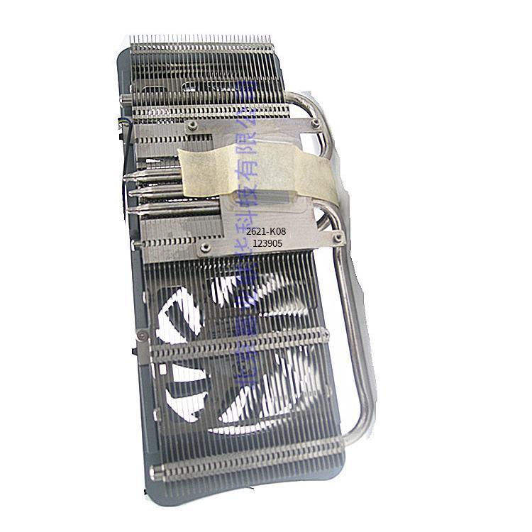 Kiểu dáng mới nhất phù hợp tản nhiệt MSI N250GTS OC card màn hình MSI 6850 9800GTS250 quạt kép 3 ống dẫn nhiệt