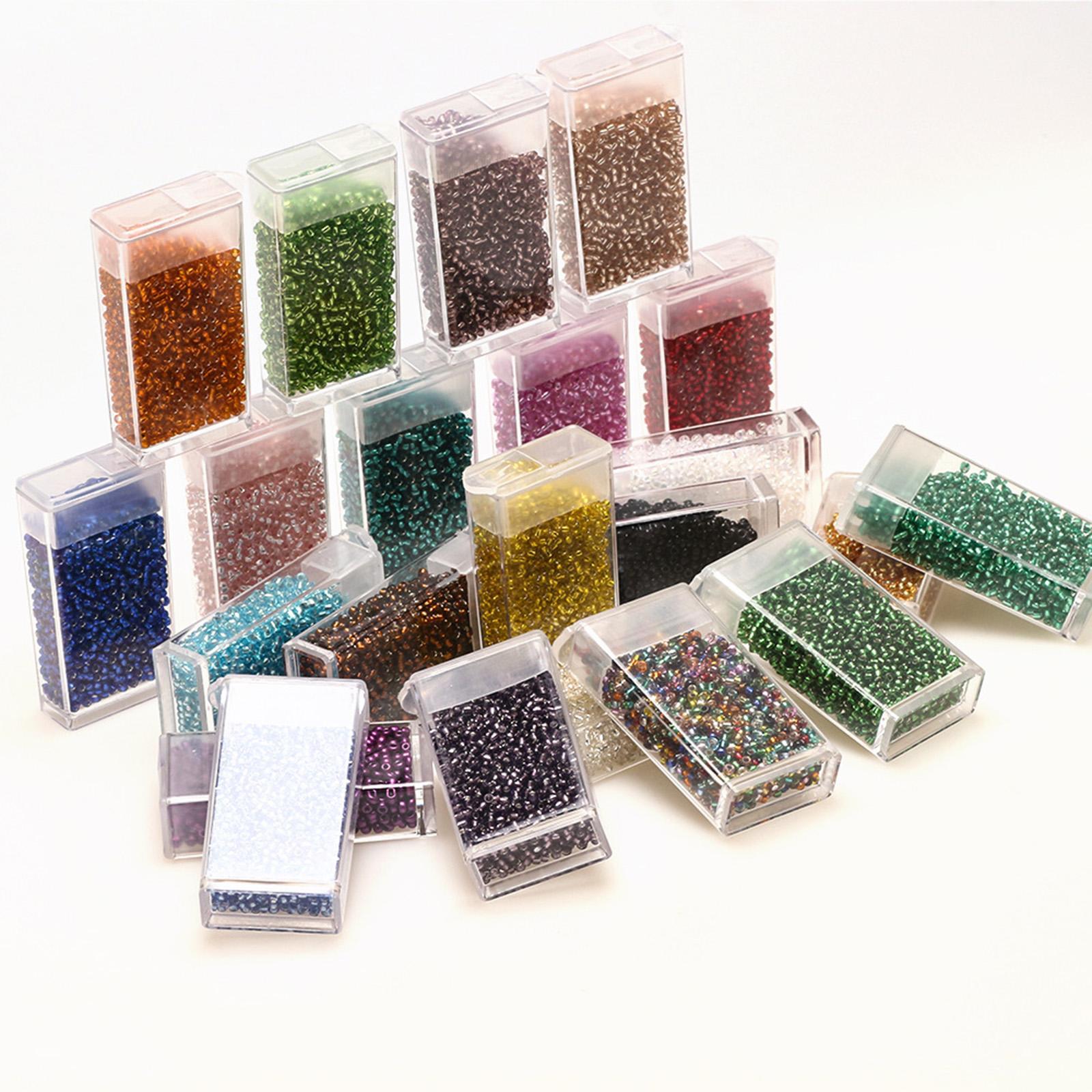 1000Pcs Beads Craft Beads with Storage Box Handcrafted Home Decoration Small Beads Spacer Beads for DIY Pendants Earring Jewelry Making