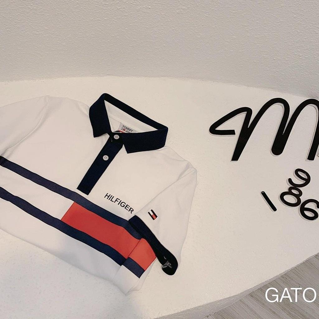 ÁO POLO NỮ TRẮNG HILFIGER CỔ ĐEN