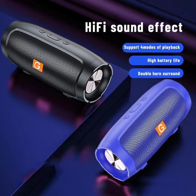 Loa Bluetooth Không Dây Thẻ Di Động Mini Âm Thanh Nổi Ngoài Trời Di Động Bluetooth Loa Nhỏ Xe Loa Siêu Trầm Nhà Âm Thanh Mini Color: Charging Cable