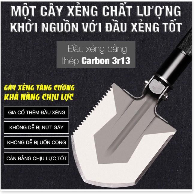 xẻng chuyên dụng cắm trại 4 in 1