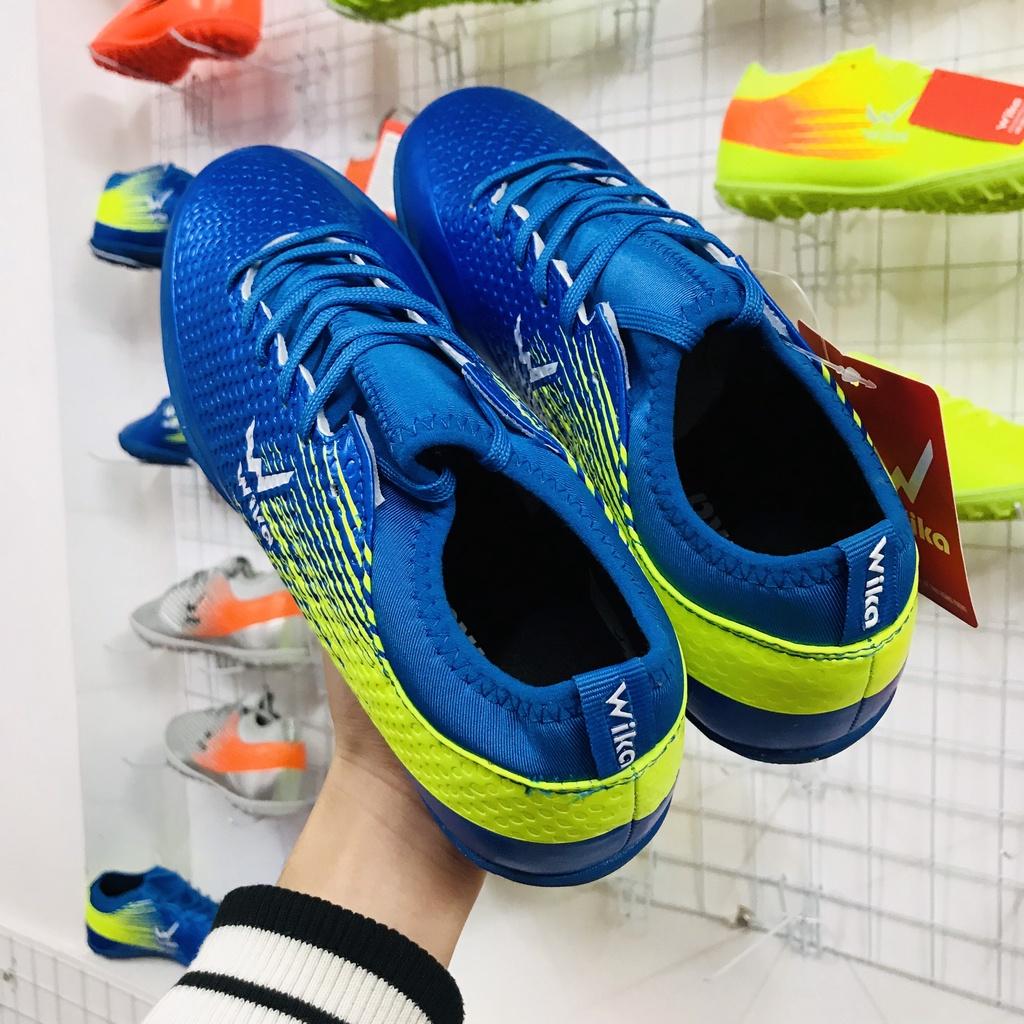 Cực phẩm giày thể thao bóng đá, Giày Wika Flash Xanh Biển chính hãng đá bóng sân cỏ nhân tạo 2022