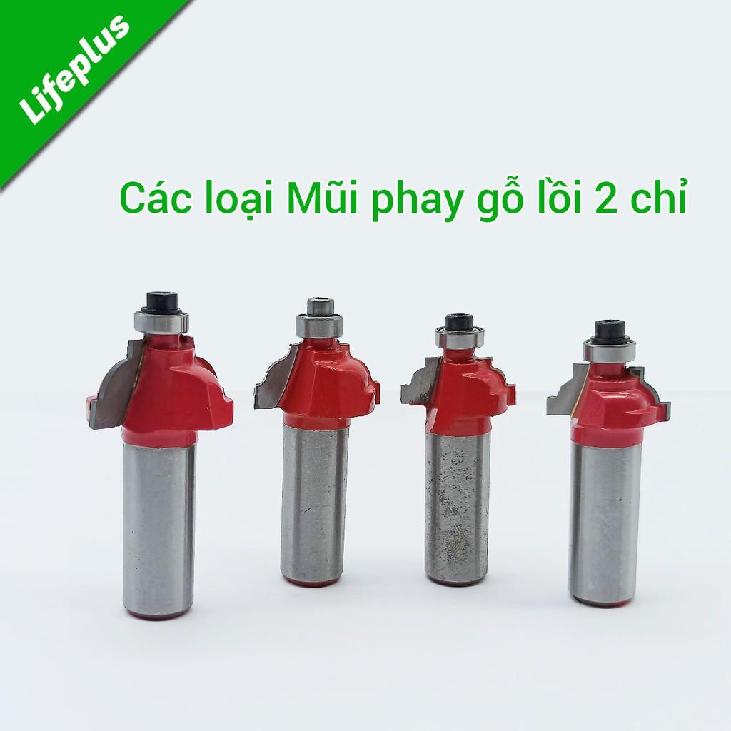 Mũi phay gỗ lồi 2 chỉ chân 12.7m