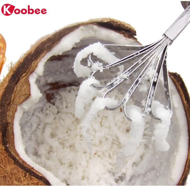 Dụng Cụ Nạo Dừa/Bào Sợi Cà Rốt Củ Quả KOOBEE Cực Tiện Lợi Chất Liệu Inox Không Gỉ Bền Đẹp