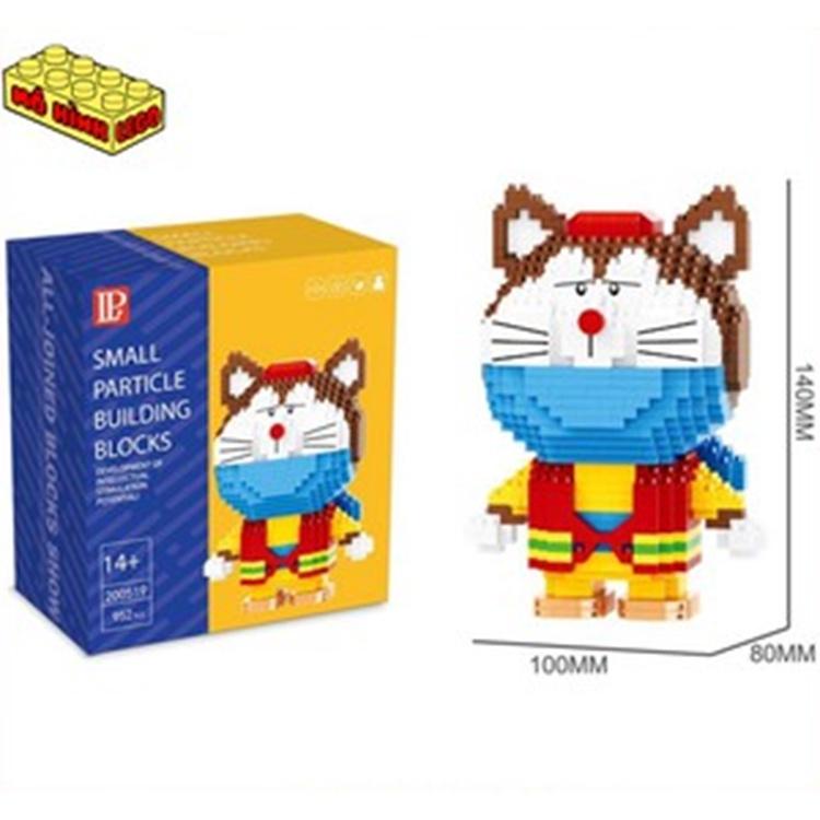Bộ đồ chơi xếp hình , lắp ráp chú mèo Doraemon dễ thương thú vị cho bạn