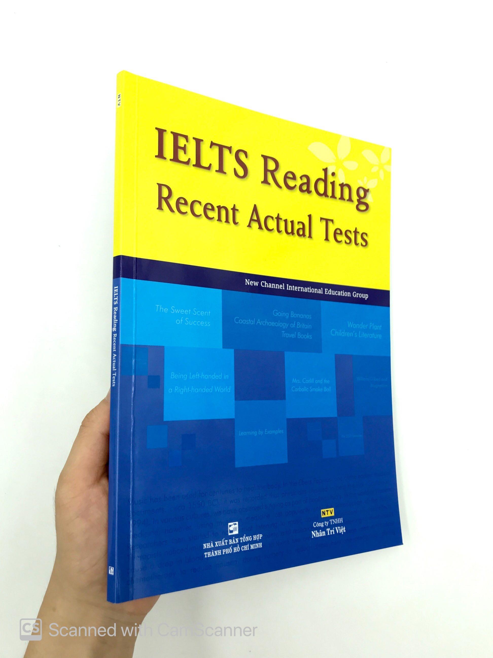Sách IELTS Reading - Recent Actual Tests