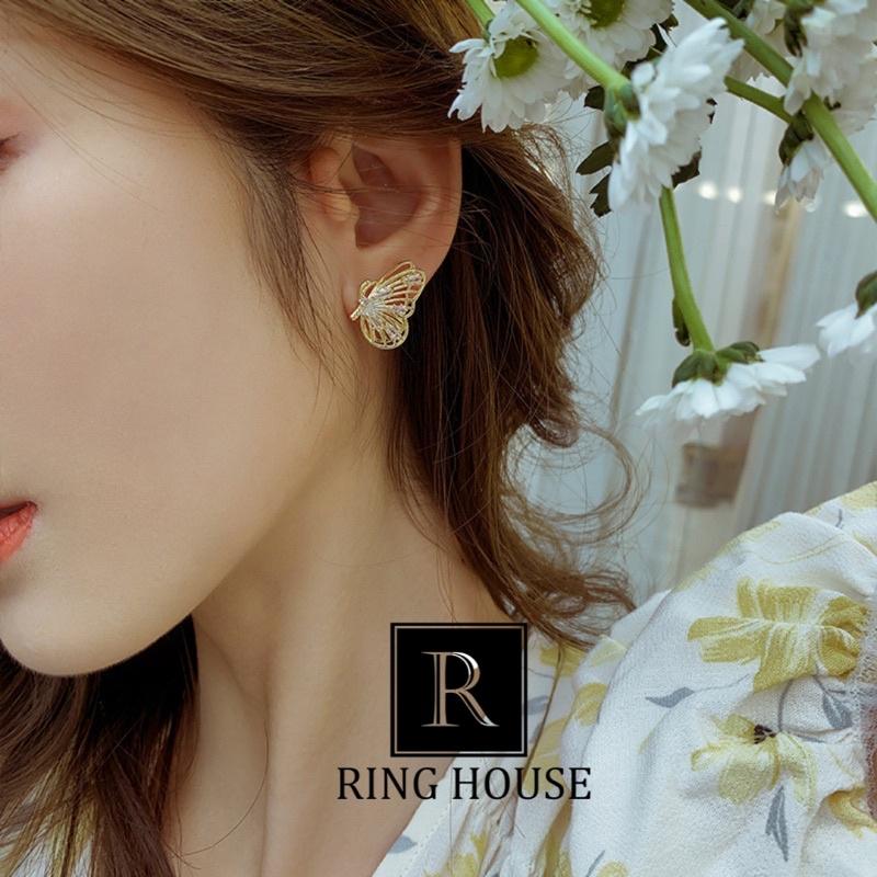 Khuyên Tai Bông Tai Nữ Cánh Bướm Đẹp Ring House