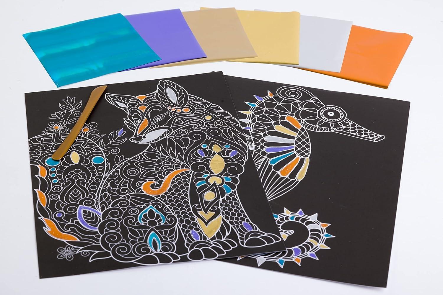 Sách ngoại văn: Kaleidoscope Creativity Foil Art Animals