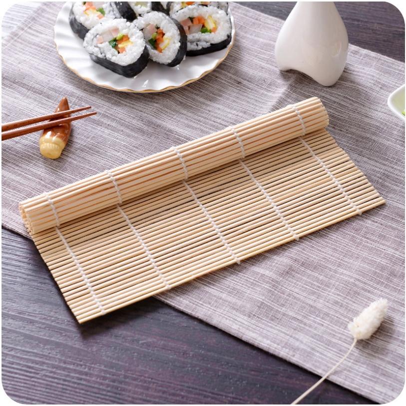 Dụng Cụ Cuộn Sushi - Mành Tre Cơm Cuộn Kimbap Sushi Rong Biển Đa Năng Dễ Sử Dụng