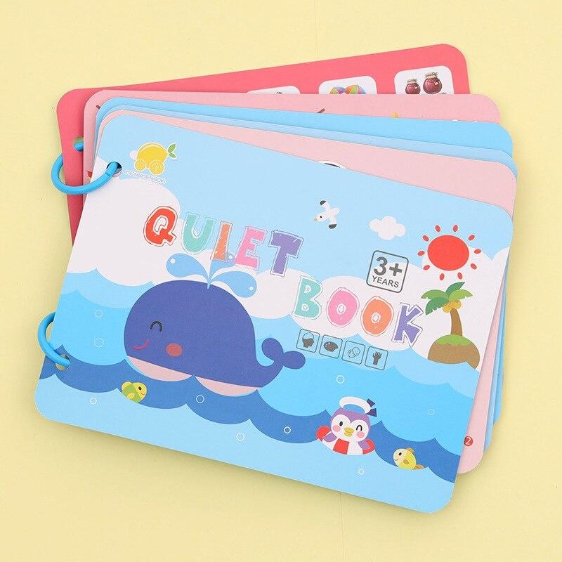 Học liệu Montessori Sách bóc dán QUIET BOOK nhiều chủ đề giúp bé thông minh, Đồ chơi giáo dục sớm