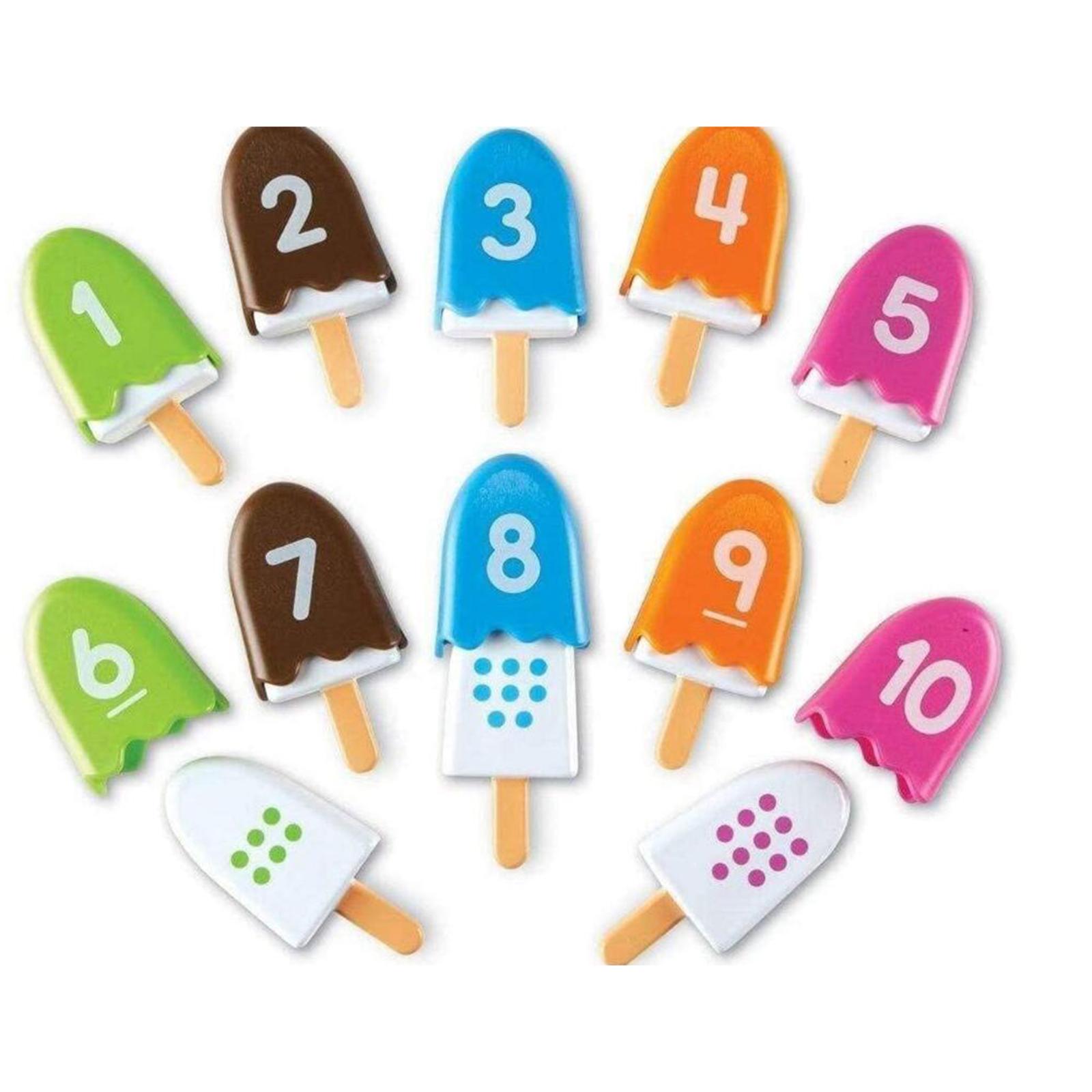 10 x Number Matching Toys Color Recognition Educational Math Toys for Kids