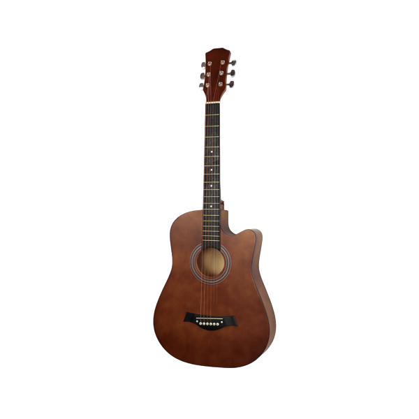 Đàn Guitar Woim Acoustic Dáng Khuyết Đủ Màu - Coffee