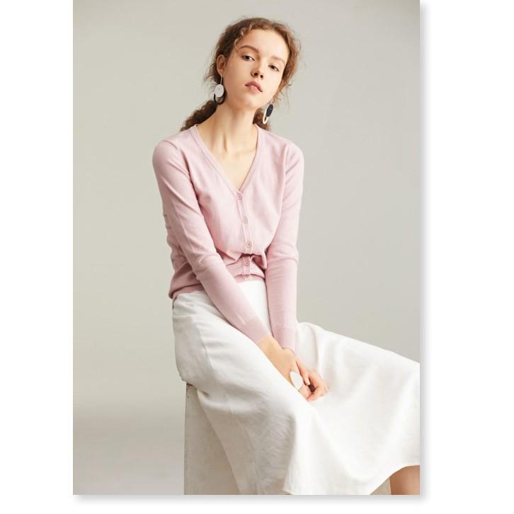 áo khoác nữ, áo khoác len nữ, áo khoác Cardigan nữ form ngắn Thời trang
