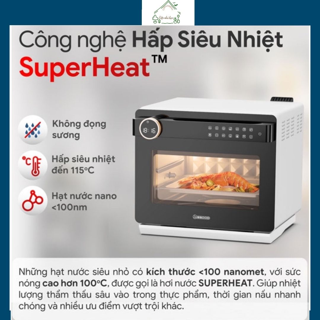 Nồi Chiên Không Dầu Kèm Hấp 2GOOD S100 (20 Lít)- Hàng Chính Hãng