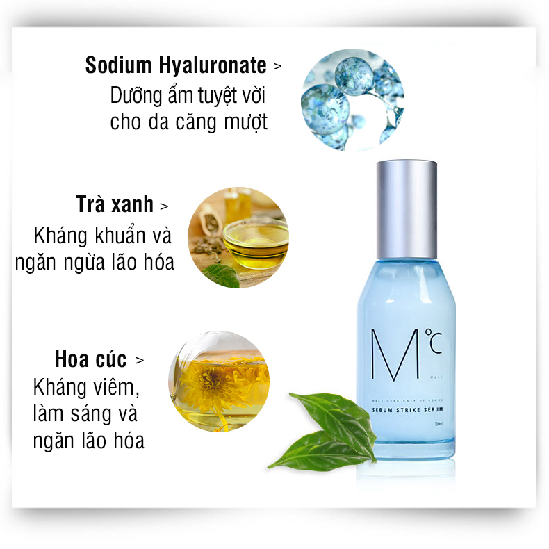 Serum kiềm dầu và dưỡng ẩm dành cho nam MdoC Sebum Strike Serum 100ml Tinh chất dưỡng ẩm và kiểm soát tiết dầu JN-MSR01