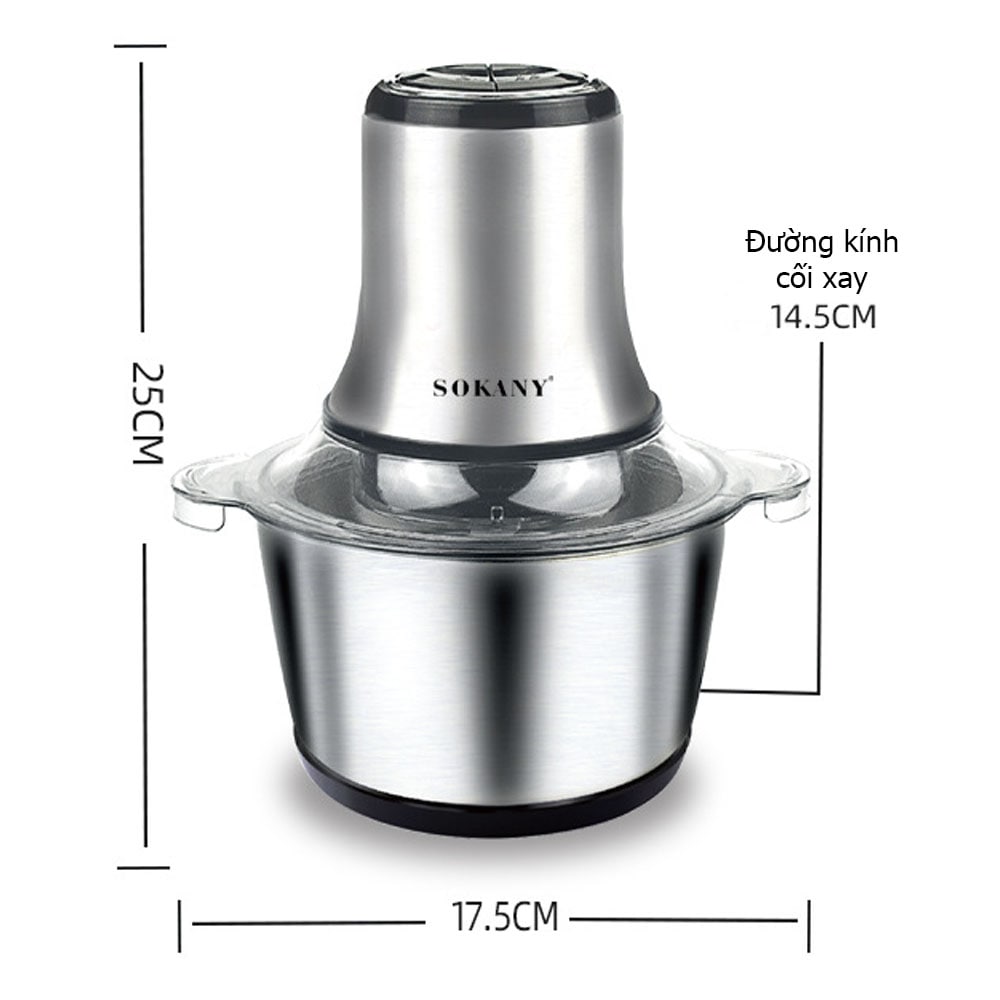 Máy xay thịt đa năng SOKANY LB7005A 3L- Hàng chính hãng