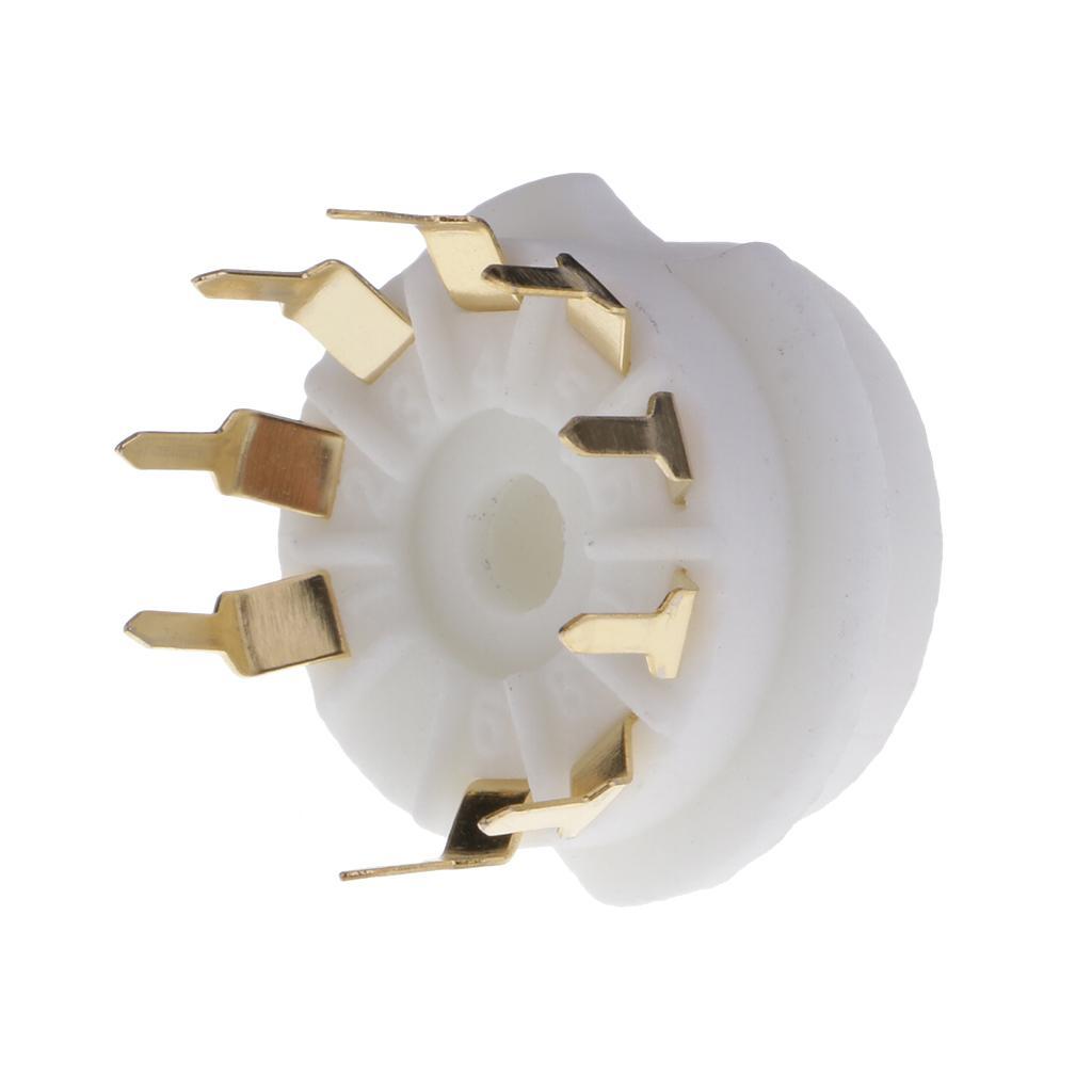 2x9pin PCB Mounting Vacuum Tube Socket GZC9-B-G for 12AX7,12AT7,12AU7,ECC83