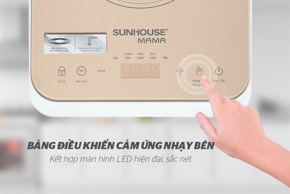 Bếp Điện Từ Cảm Ứng Sunhouse MaMa SHD6868 - Hàng chính hãng