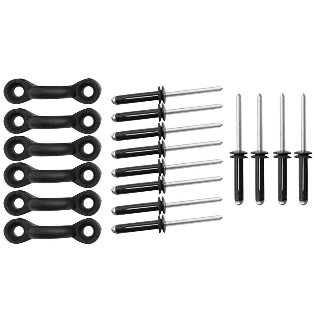 6 Miếng C Khóa Miếng Lót Mắt + 12 Miếng Trị-Gấp Gọn Đinh Tán chèo Thuyền Kayak Phụ K