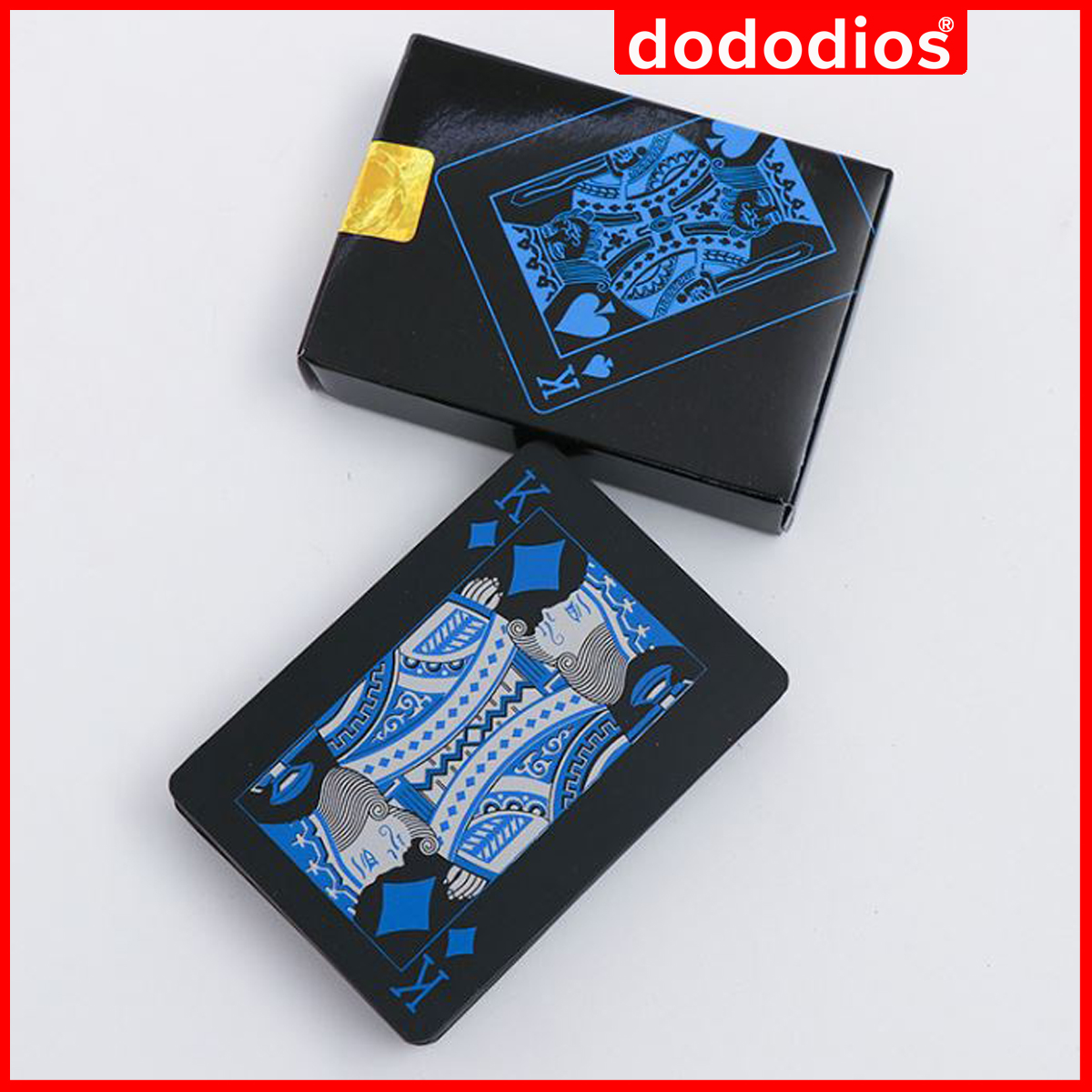 Bộ Bài Tây Poker Nền Đen Cao Cấp Chọn Màu – Bài Tây Đen Bằng Nhựa PVC Chống Thấm Nước Chống Gập Chính Hãng Dododios