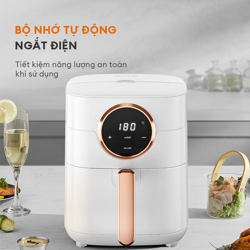 Nồi chiên không dầu dung tích GAABOR Cao Cấp công suất 1400W - Hàng chính hãng