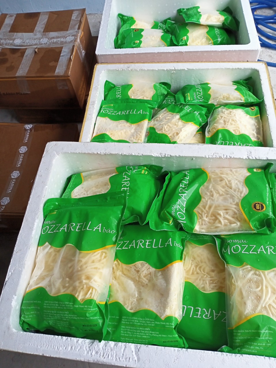 Phô mai Mozzarella bào túi 1kg