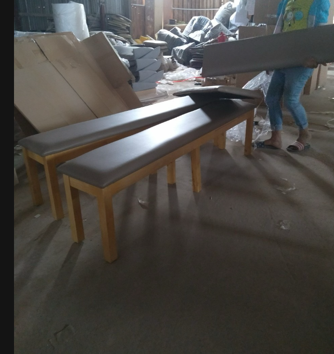 Ghế dài gỗ nệm Juno Sofa đa công dụng ngồi chờ, ban công, sân vườn nhiều kích thước lựa chọn