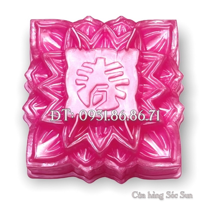 Khuôn rau câu trung thu hoa sen chữ Thọ loại 10 cm – Mã số 1848