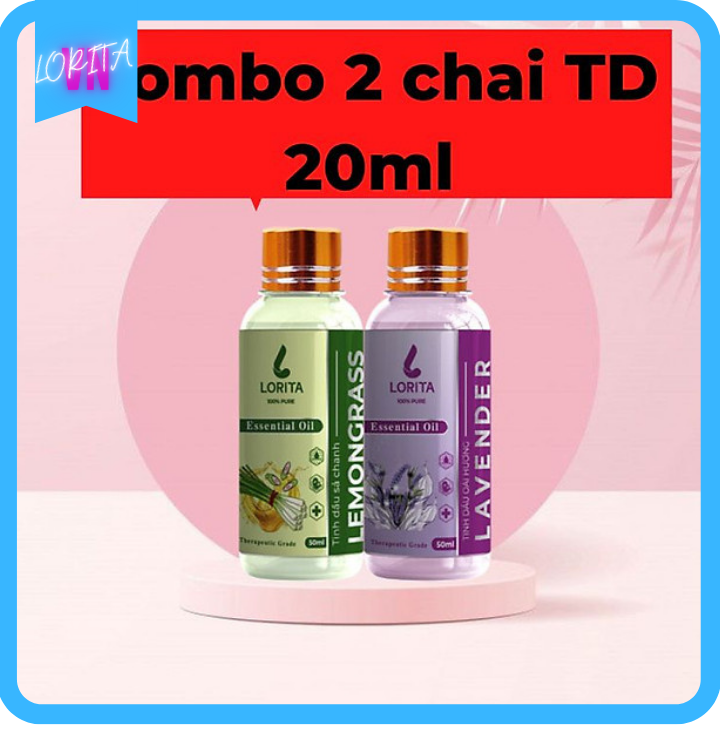 COMBO TẶNG QUÀ - Tinh dầu thiên nhiên mùi hương dễ chịu, thư giãn, thoải mái, đuổi muỗi xông phòng - Tặng máy xông lõi bông