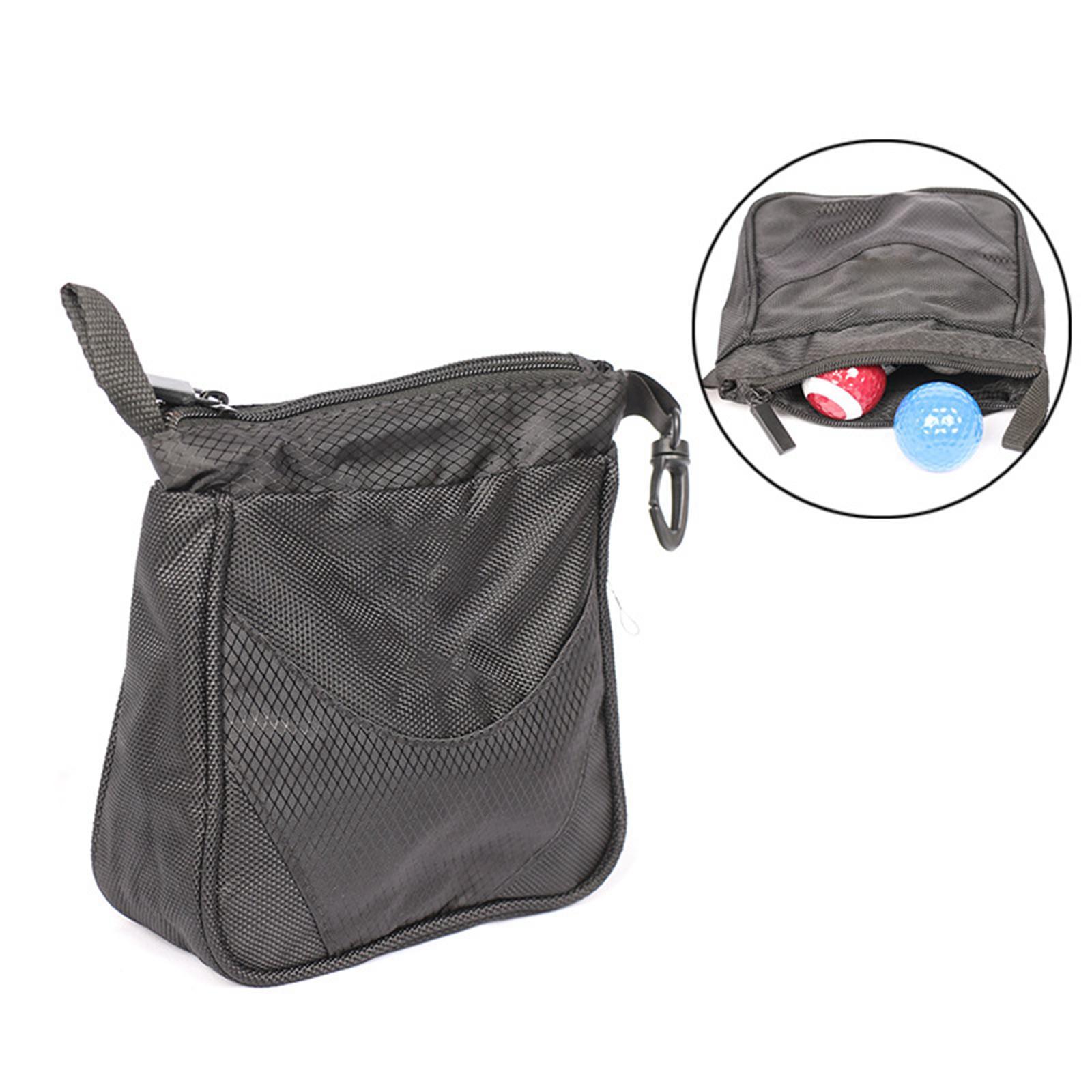 Golf Ball Bags Golf Tees Holder for Men Women Polyester for Ball Storage