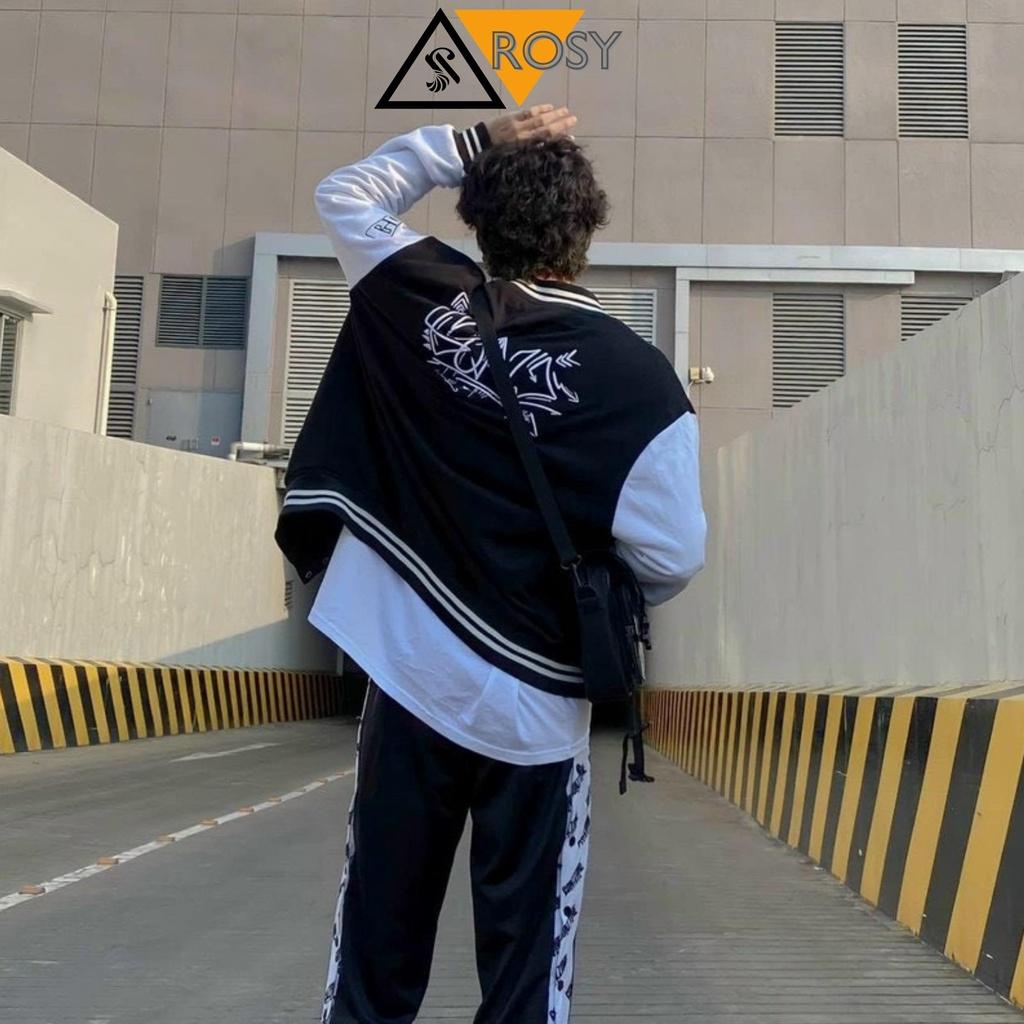 Áo khoác dù bomber nam nữ unisex form rộng 2 lớp nam nữ ulzzang, Áo khoác nỉ bomber nam nữ dù form rộng cao cấp, áo khoác nhung tăm họa tiết chữ G tweed đẹp phối gió màu đen