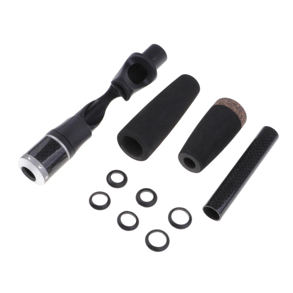 Fishing Rod Cork Handle with Reel Seat Set Rod Building and Repairs