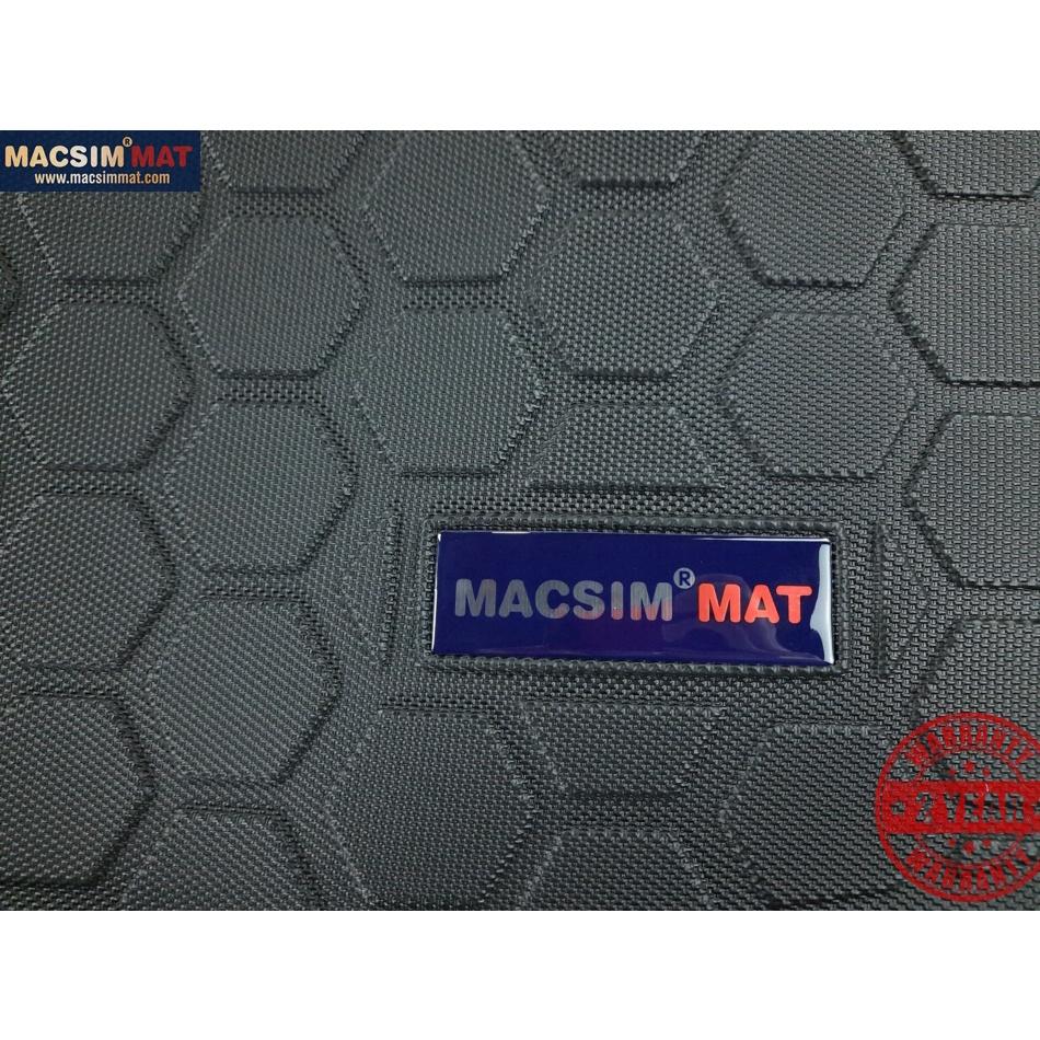Thảm lót cốp xe ô tô Porsche Cayenne 2012-2018 (trừ 2015 3.0T) nhãn hiệu Macsim chất liệu TPV cao cấp màu đen (015)