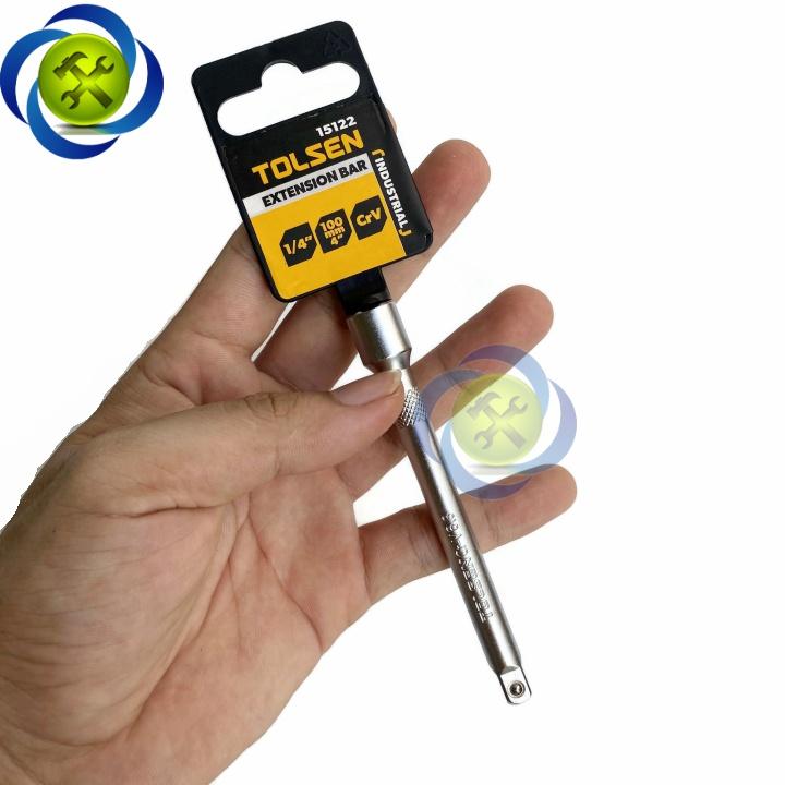 Đầu nối dài 1/4 Tolsen 15122 dài 100mm đầu vuông 6.35mm