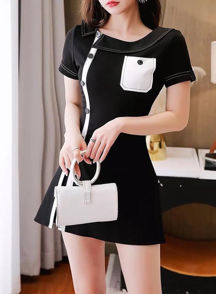 SET QUẦN SHORT ÁO FORM DÀI PHỐI VIỀN TÚI