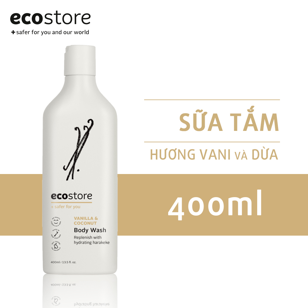 Sữa Tắm Hương Vani Và Dừa Gốc Thực Vật Ecostore 400ml