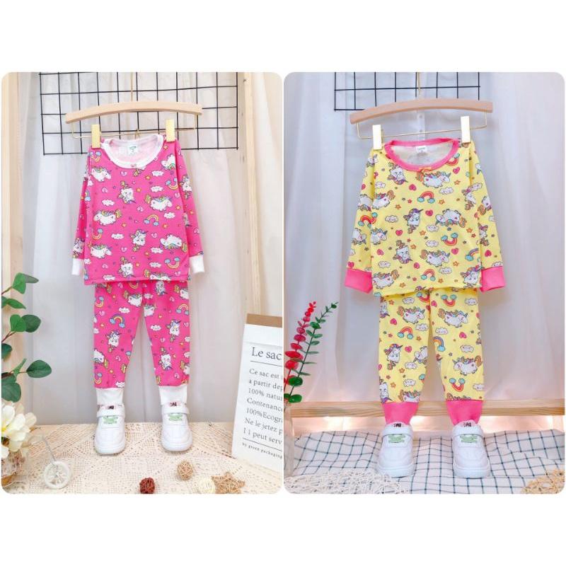 Bộ dài tay bozip cotton loại đẹp hình in màu và thêu đắp cho bé
