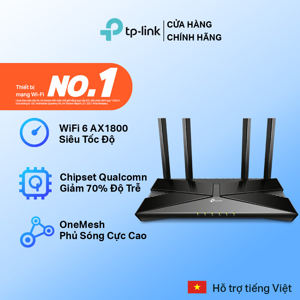 Bộ Phát Router Wifi TP-Link Archer AX23 Wifi 6 Chuẩn AX1800 - Hàng Chính Hãng