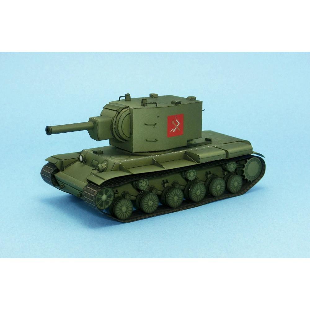 Mô hình giấy xe tank KV-2 tỉ lệ 1/72