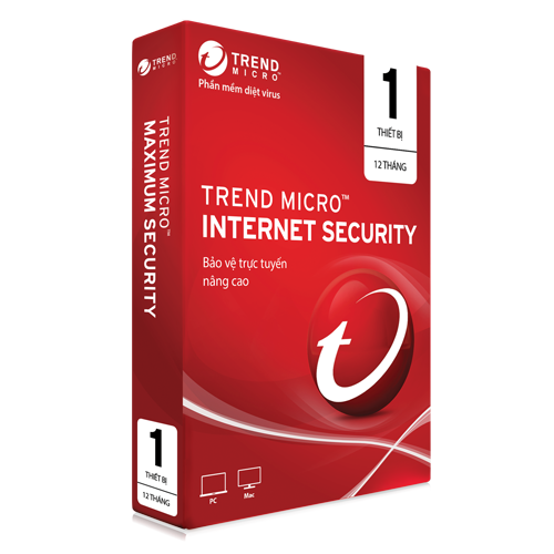 Phần Mềm Trend Micro Internet Security Bản Quyền 1 PC Năm - Hàng Chính Hãng
