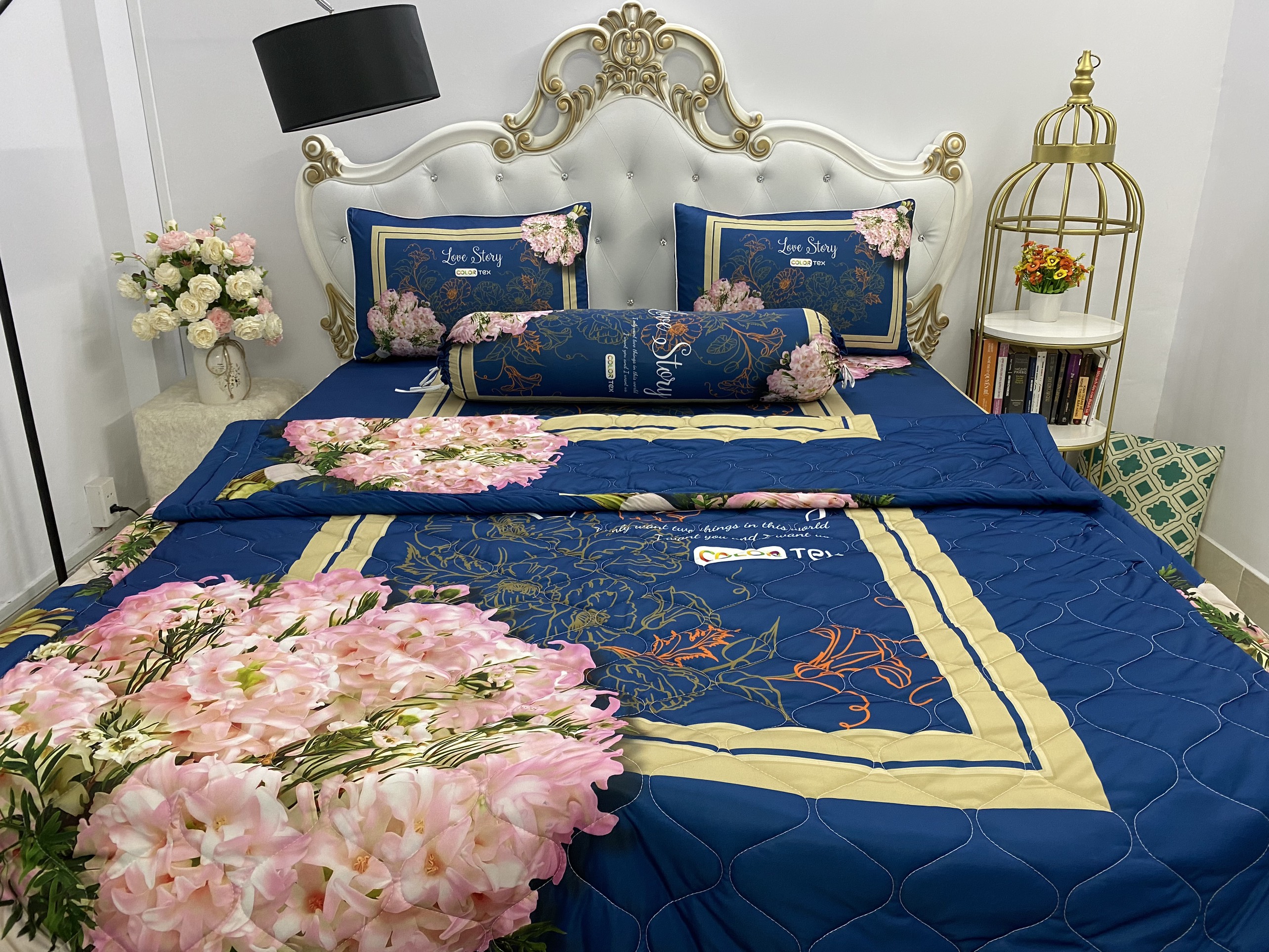 Bộ Chăn Drap gối HÀNG CHÍNH HÃNG thun Ý 5D Cao Cấp , mát lạnh, thấm hút tốt.