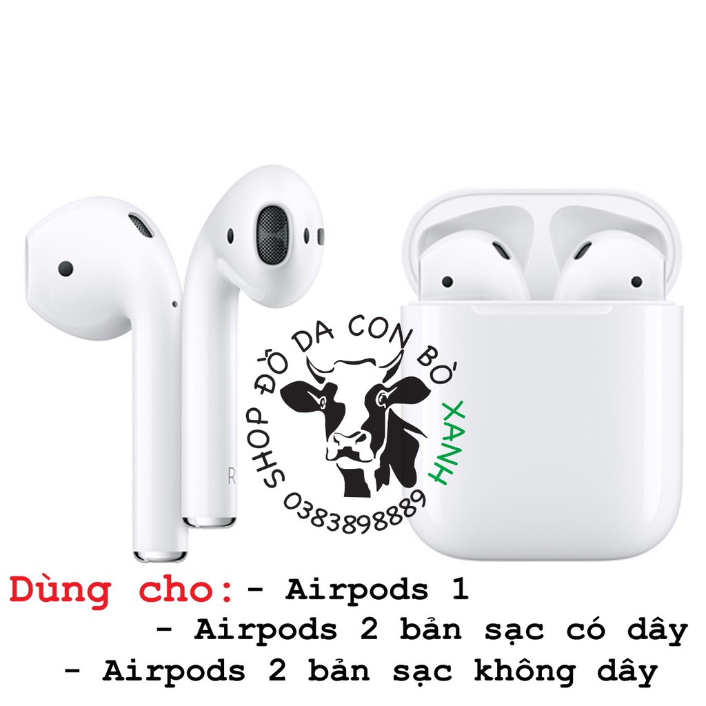 Bao da Airpod handmade da thật