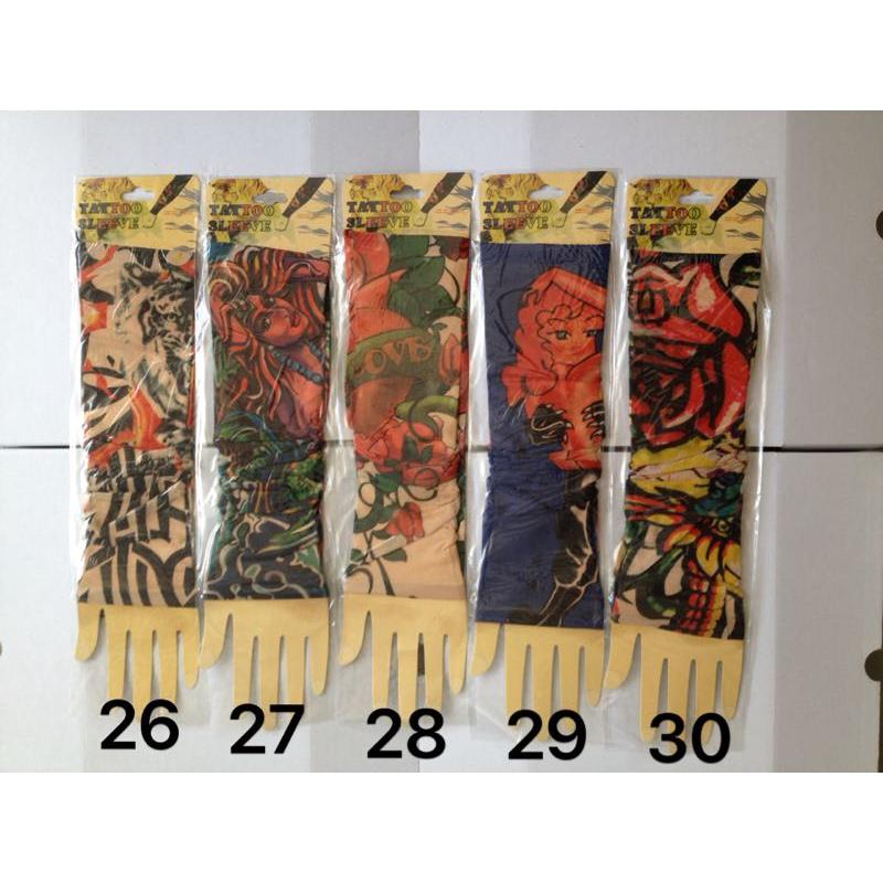 Găng Tay Chống Nắng Hình Xăm Tattoo Bao Tay In Hình Xăm Tạm Thời 3d Nghệ Thuật Chống Nắng Tia Uv