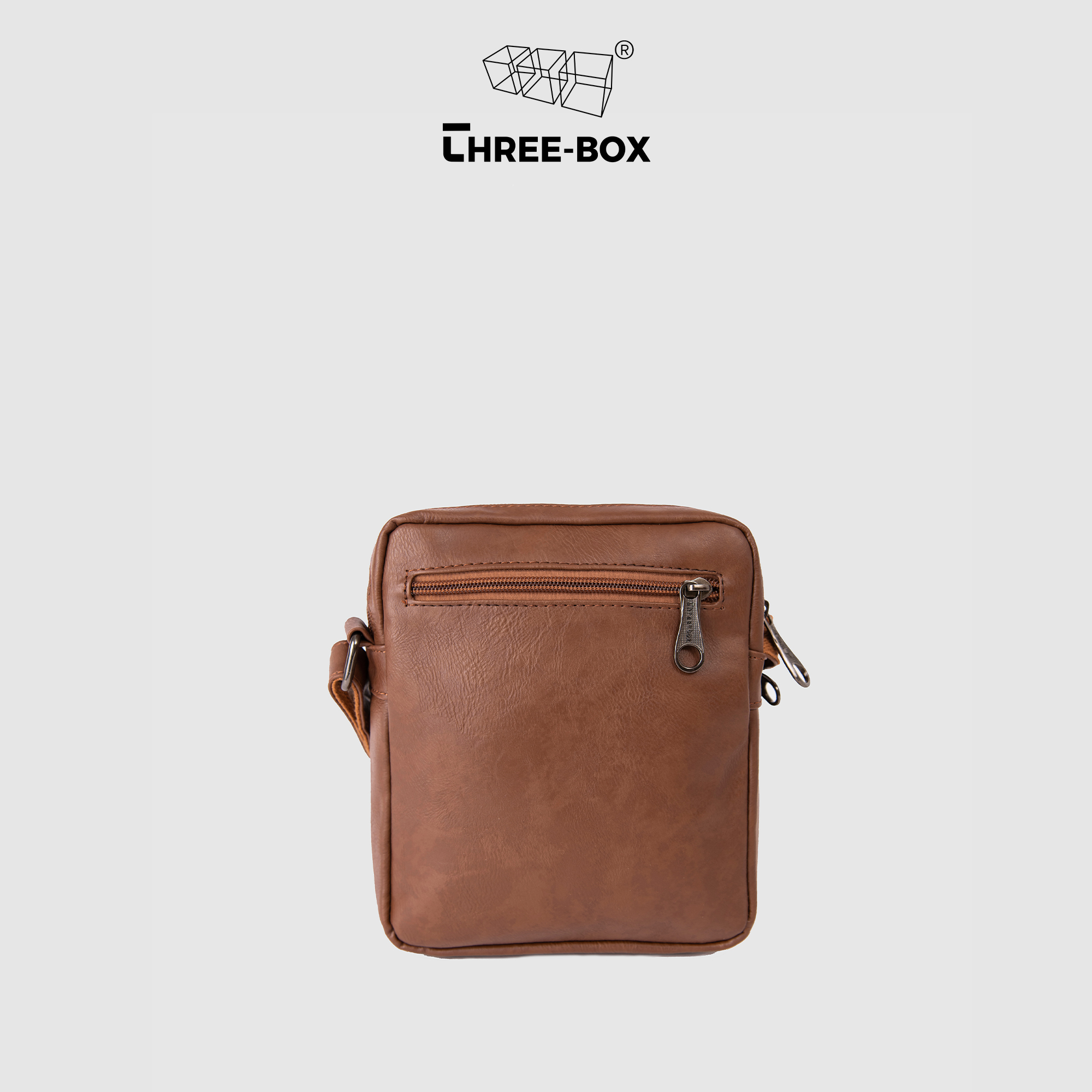 Túi da đeo chéo chính hãng Three-Box túi da unisex đựng Ipad | MS6338