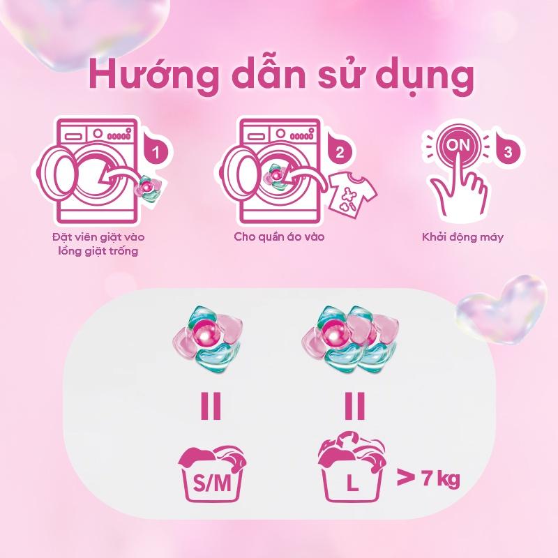 Viên giặt xả arFUM 5 trong 1 MỚI lưu hương lâu 16 tuần, khử khuẩn 99% -