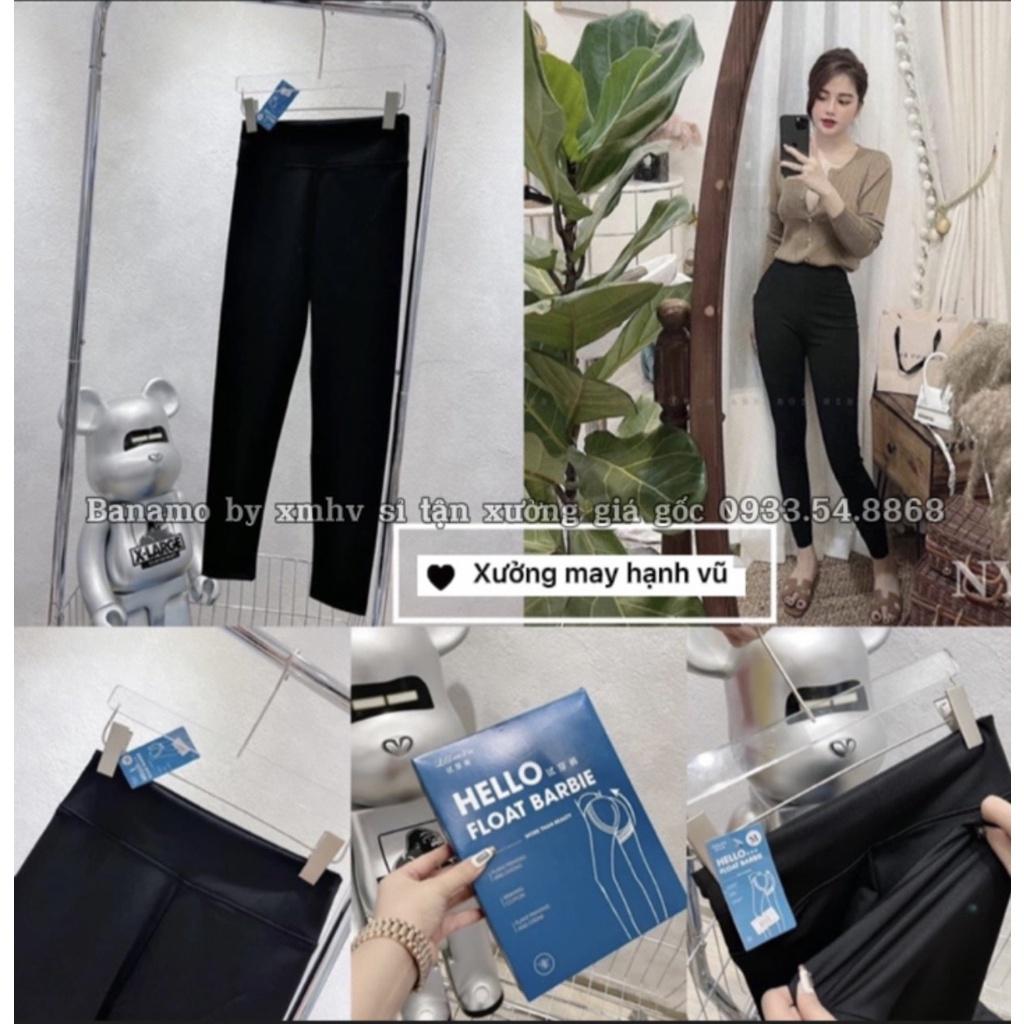 Quần legging cạp cao ghen bụng hộp xanh HELLO mẫu mới 7112