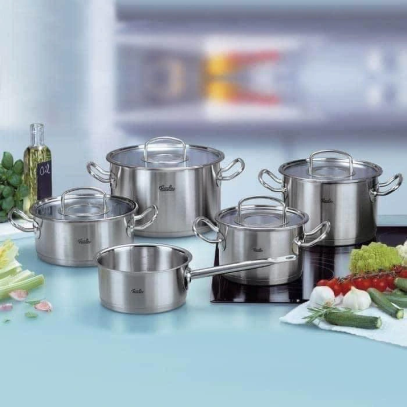 Bộ nồi 5 món Fissler OPC2 Original-Profi Collection cao cấp nắp inox, hàng chính hãng 100% sản xuất tại Đức.