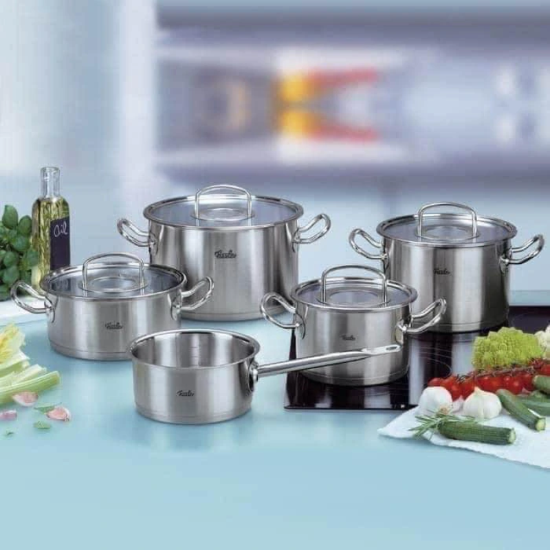 Bộ nồi 5 món Fissler OPC2 Original-Profi Collection cao cấp nắp inox, hàng chính hãng 100% sản xuất tại Đức.