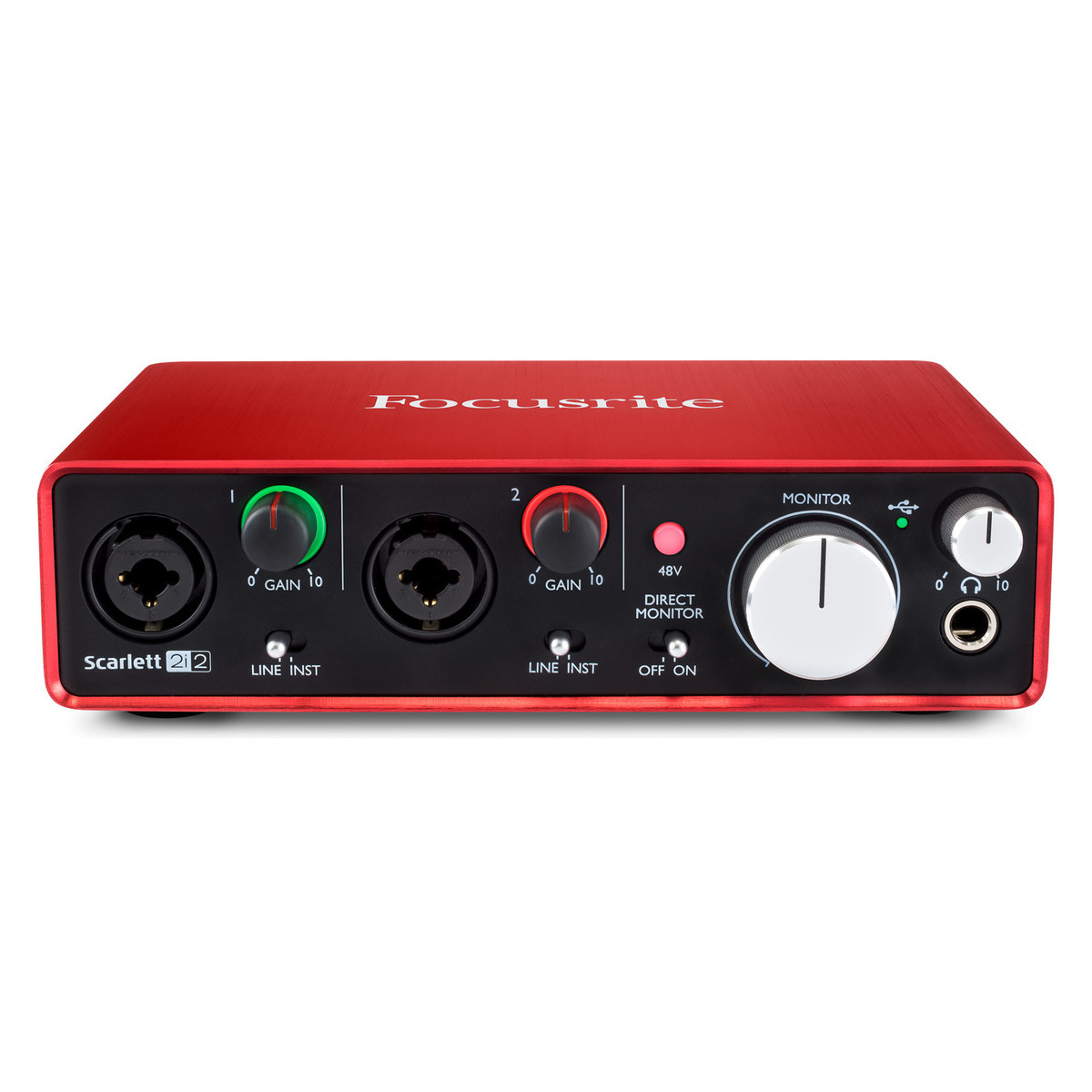 Focusrite Scarlett 2i2 Gen 2 - Sound card thu âm 2 in, 2 out - Hàng Nhập Khẩu